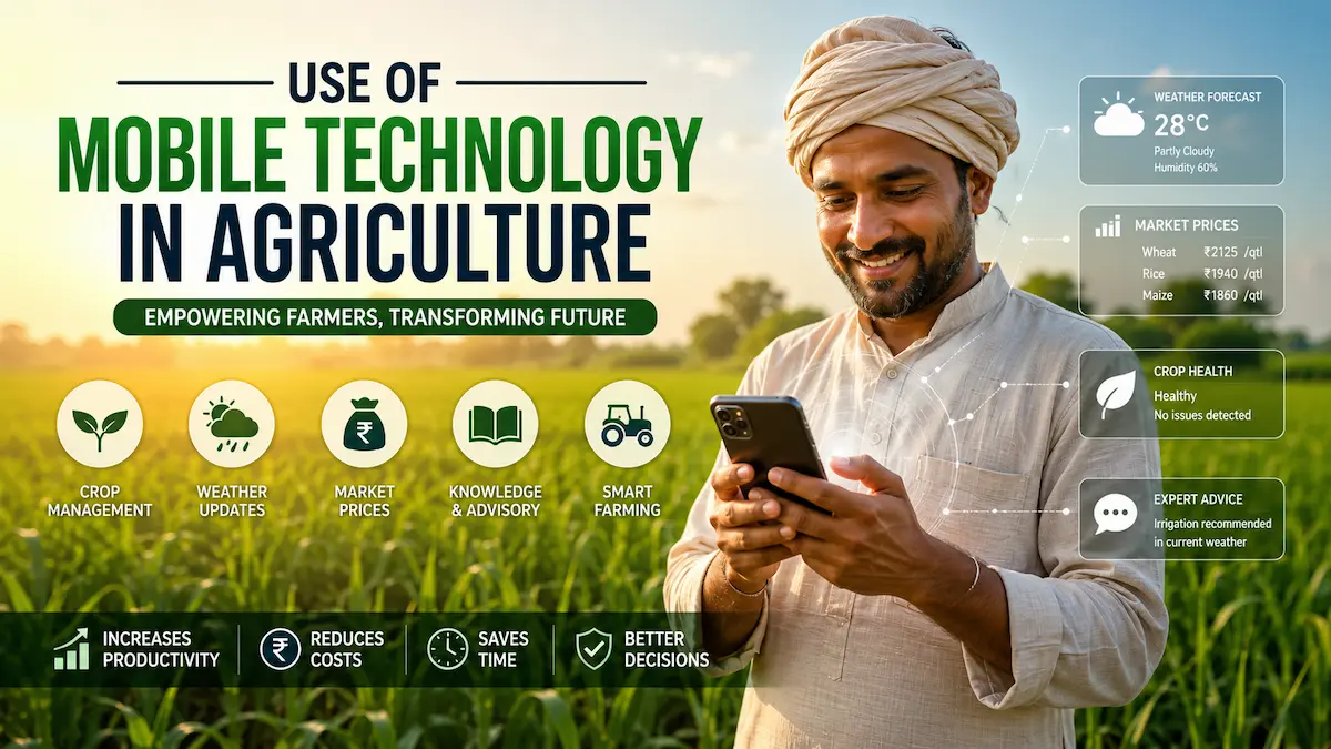 USE OF MOBILE TECHNOLOGY IN AGRICULTURE