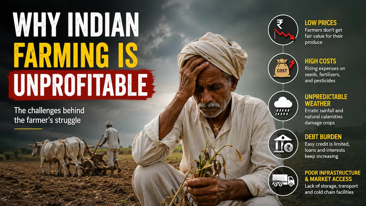 WHY INDIAN FARMING UNPROFITABLE